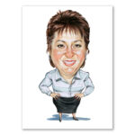 Bild von   erstellung karikatur frau im pjpg | fotogeschenkideende 🎀 Geschenke mit eigenem Foto Motiv o Text