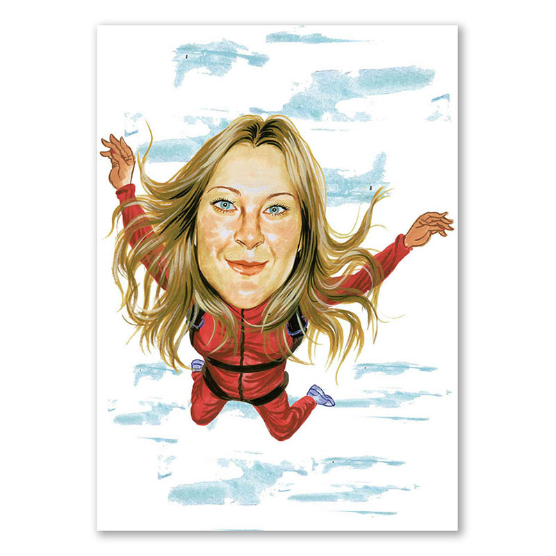 Bild von   erstellung karikatur fallschirjpg | fotogeschenkideende 🎀 Geschenke mit eigenem Foto Motiv o Text
