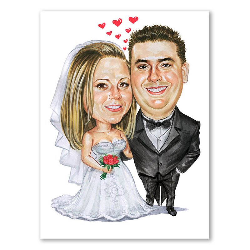 Erstellung Karikatur Tag X (hd176d), inkl. 2 Personen