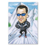 Bild von   erstellung karikatur skifahrerjpg | fotogeschenkideende 🎀 Geschenke mit eigenem Foto Motiv o Text