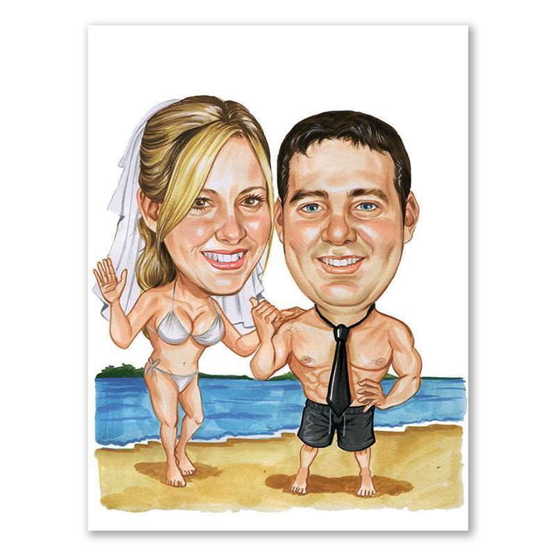 Bild von   erstellung karikatur hochzeitsjpg | fotogeschenkideende 🎀 Geschenke mit eigenem Foto Motiv o Text