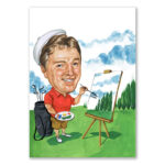 Bild von   erstellung karikatur malerin ijpg | fotogeschenkideende 🎀 Geschenke mit eigenem Foto Motiv o Text