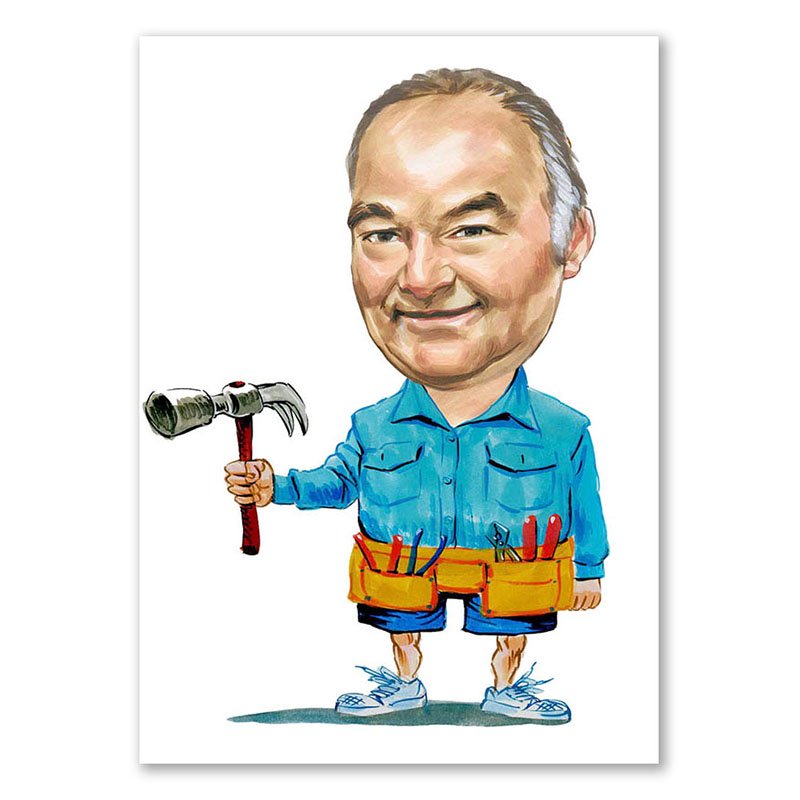 Bild von   erstellung karikatur handwerkejpg | fotogeschenkideende 🎀 Geschenke mit eigenem Foto Motiv o Text