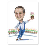 Bild von   erstellung karikatur grtner mijpg | fotogeschenkideende 🎀 Geschenke mit eigenem Foto Motiv o Text