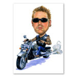 Bild von   erstellung karikatur biker mitjpg | fotogeschenkideende 🎀 Geschenke mit eigenem Foto Motiv o Text