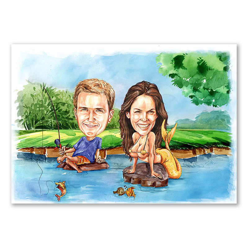 Bild von   erstellung karikatur rot weissjpg | fotogeschenkideende 🎀 Geschenke mit eigenem Foto Motiv o Text