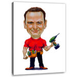 Bild von   erstellung karikatur handwerkejpg | fotogeschenkideende 🎀 Geschenke mit eigenem Foto Motiv o Text