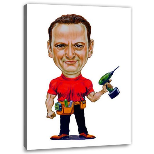 Bild von   erstellung karikatur handwerkejpg | fotogeschenkideende 🎀 Geschenke mit eigenem Foto Motiv o Text