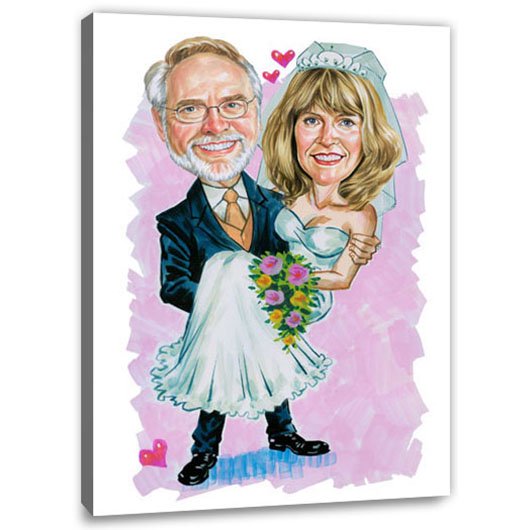 Bild von   erstellung karikatur brautleutjpg | fotogeschenkideende 🎀 Geschenke mit eigenem Foto Motiv o Text