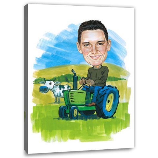 Bild von   erstellung karikatur landwirtjpg | fotogeschenkideende 🎀 Geschenke mit eigenem Foto Motiv o Text