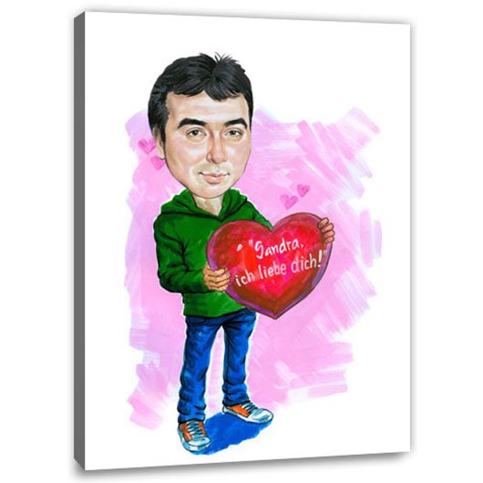 Bild von   erstellung karikatur verliebtejpg | fotogeschenkideende 🎀 Geschenke mit eigenem Foto Motiv o Text