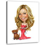 Bild von   erstellung karikatur elegantejpg | fotogeschenkideende 🎀 Geschenke mit eigenem Foto Motiv o Text