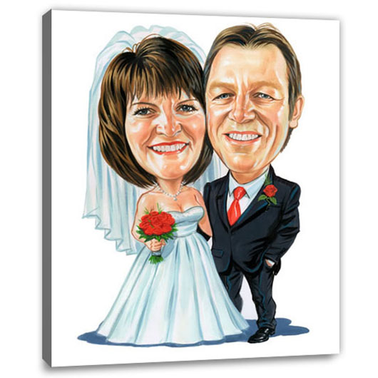 Bild von   erstellung karikatur hochzeitsjpg | fotogeschenkideende 🎀 Geschenke mit eigenem Foto Motiv o Text