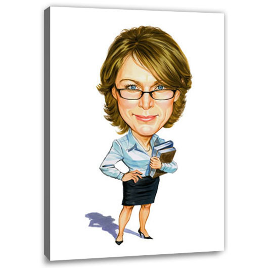 Bild von   erstellung karikatur frau mitjpg | fotogeschenkideende 🎀 Geschenke mit eigenem Foto Motiv o Text