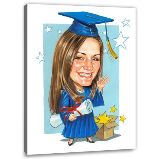 Bild von   erstellung karikatur kluge frajpg | fotogeschenkideende 🎀 Geschenke mit eigenem Foto Motiv o Text