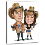 Bild von   erstellung karikatur wildwestjpg | fotogeschenkideende 🎀 Geschenke mit eigenem Foto Motiv o Text