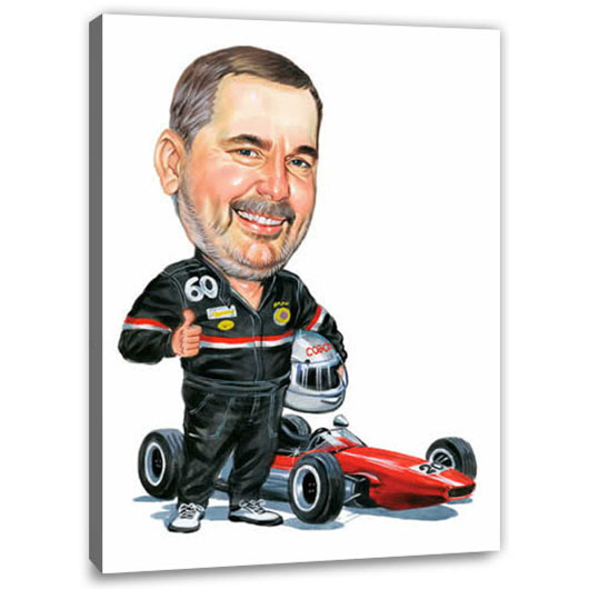 Bild von   erstellung karikatur renner cjpg | fotogeschenkideende 🎀 Geschenke mit eigenem Foto Motiv o Text