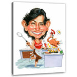 Bild von   erstellung karikatur chefkchinjpg | fotogeschenkideende 🎀 Geschenke mit eigenem Foto Motiv o Text