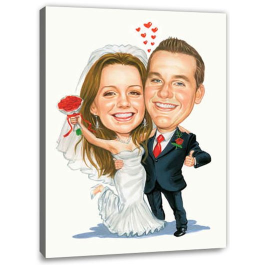 Bild von   erstellung karikatur getrautjpg | fotogeschenkideende 🎀 Geschenke mit eigenem Foto Motiv o Text