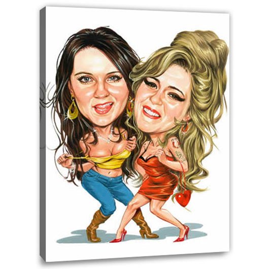 Bild von   erstellung karikatur party girjpg | fotogeschenkideende 🎀 Geschenke mit eigenem Foto Motiv o Text