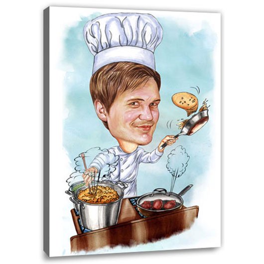 Bild von   erstellung karikatur el chefjpg | fotogeschenkideende 🎀 Geschenke mit eigenem Foto Motiv o Text