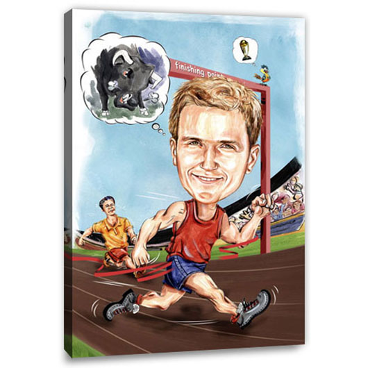 Bild von   erstellung karikatur lufer hdjpg | fotogeschenkideende 🎀 Geschenke mit eigenem Foto Motiv o Text
