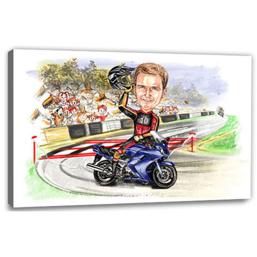 Bild von   erstellung karikatur motorradjpg | fotogeschenkideende 🎀 Geschenke mit eigenem Foto Motiv o Text