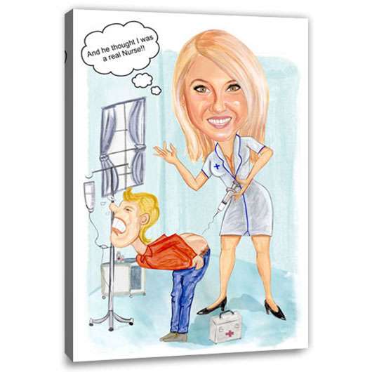 Bild von   erstellung karikatur krankenscjpg | fotogeschenkideende 🎀 Geschenke mit eigenem Foto Motiv o Text