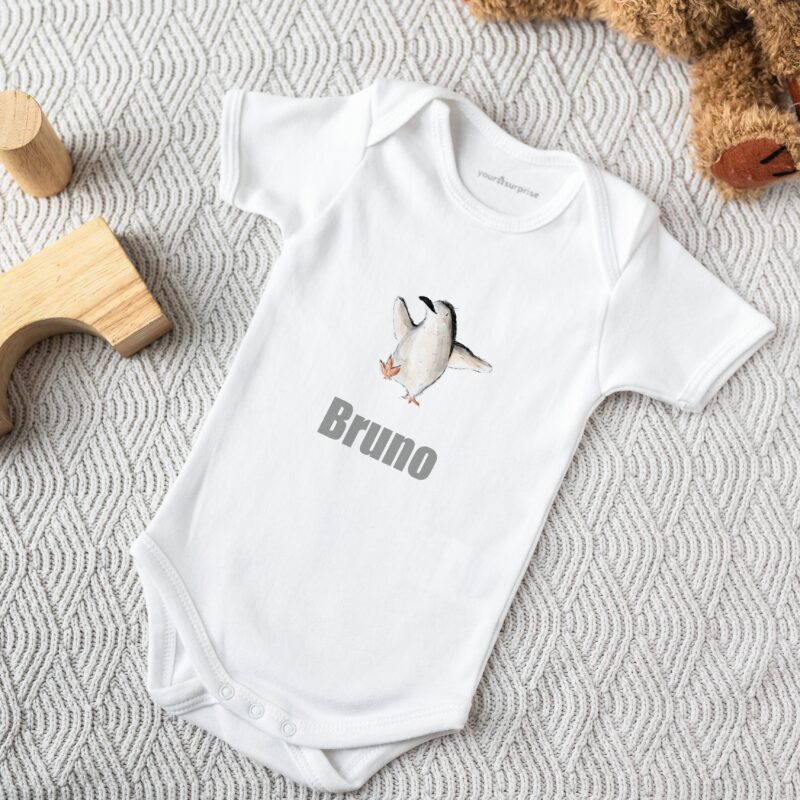 Bild von   babybody kurzarm weiss jpg | fotogeschenkideende 🎀 Geschenke mit eigenem Foto Motiv o Text