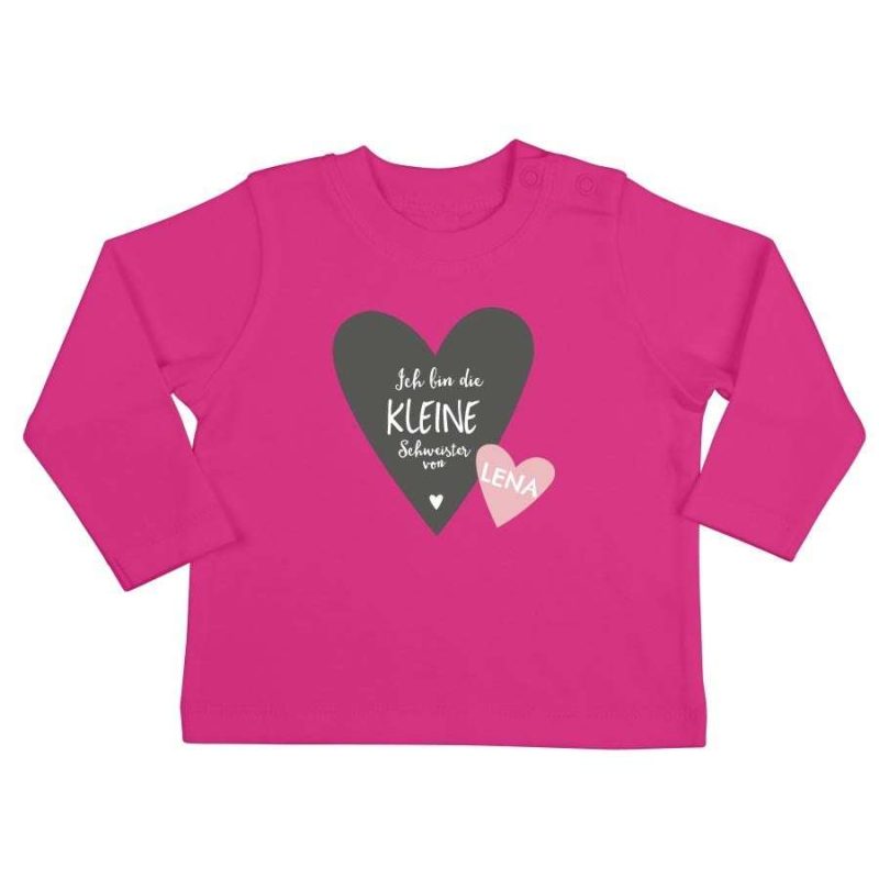 Bild von   baby langarmshirt fuchsiajpg | fotogeschenkideende 🎀 Geschenke mit eigenem Foto Motiv o Text