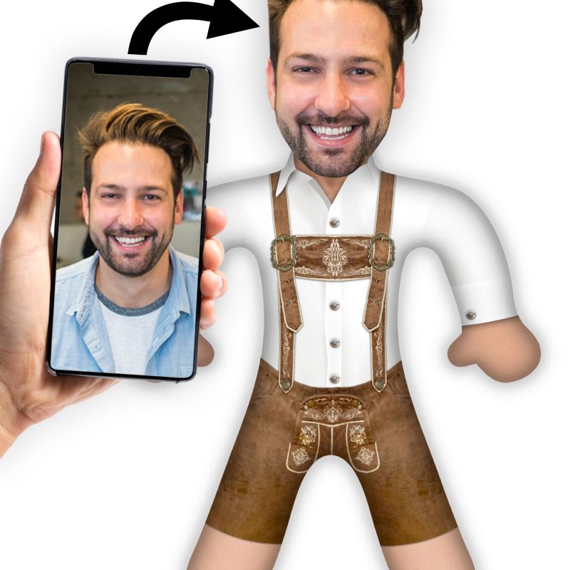 Bild von   du als oktoberfest lederhose sjpg | fotogeschenkideende 🎀 Geschenke mit eigenem Foto Motiv o Text