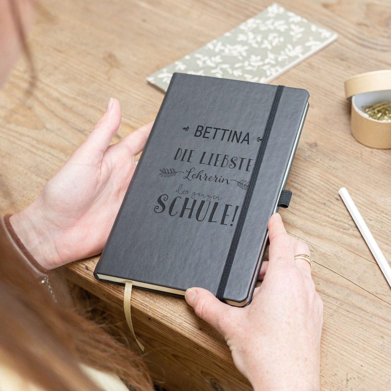 Bild von   lehrer notizbuch schwarzjpg | fotogeschenkideende 🎀 Geschenke mit eigenem Foto Motiv o Text