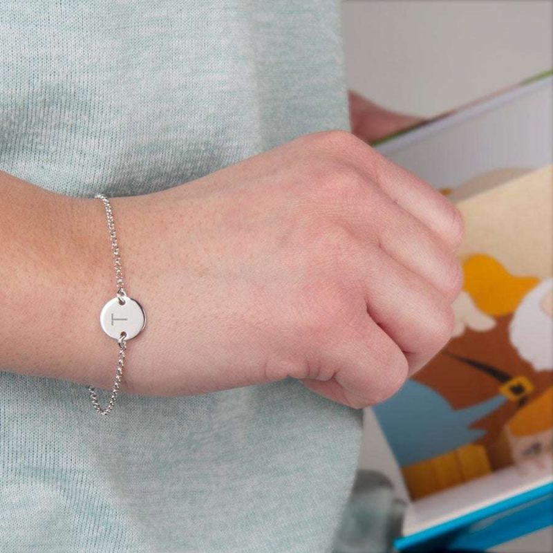 Bild von   silbernes armband mit initialejpg | fotogeschenkideende 🎀 Geschenke mit eigenem Foto Motiv o Text