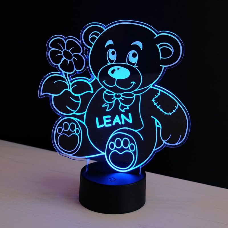 Bild von   led licht teddybaer mit namensjpg | fotogeschenkideende 🎀 Geschenke mit eigenem Foto Motiv o Text
