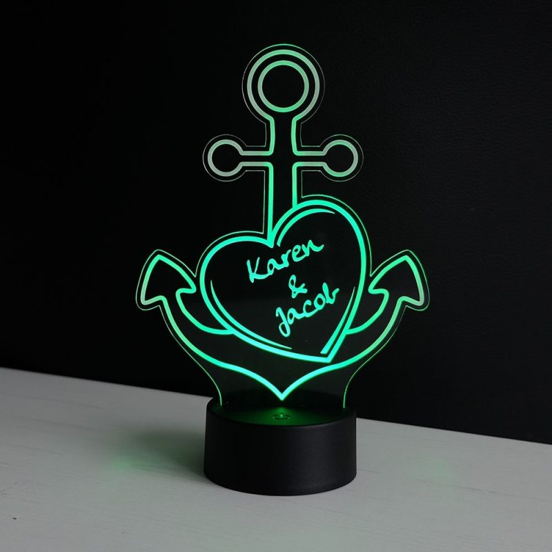 Bild von   led deko licht liebes anker mijpg | fotogeschenkideende 🎀 Geschenke mit eigenem Foto Motiv o Text