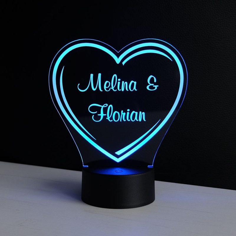 Bild von   led deko licht herz mit namensjpg | fotogeschenkideende 🎀 Geschenke mit eigenem Foto Motiv o Text
