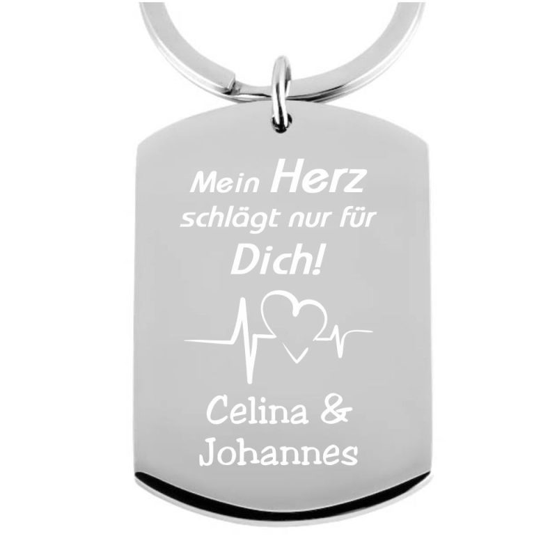 Bild von   edelstahl schluesselanhaengerjpg | fotogeschenkideende 🎀 Geschenke mit eigenem Foto Motiv o Text