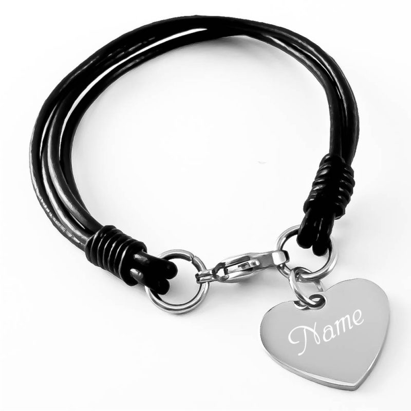 Bild von   leder armband mit gravur herjpg | fotogeschenkideende 🎀 Geschenke mit eigenem Foto Motiv o Text