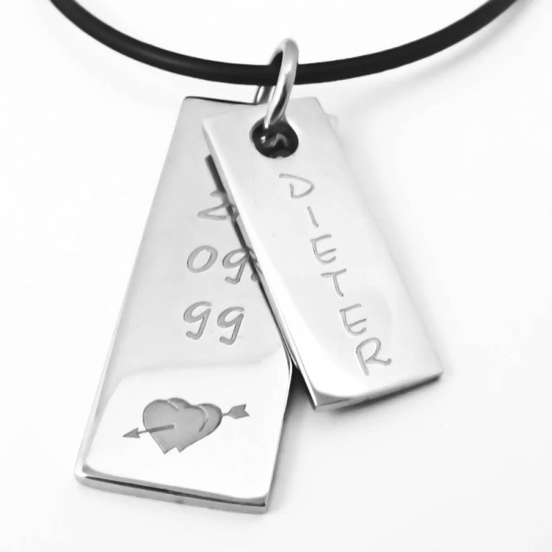 Bild von   anhaenger mit gravur doublejpg | fotogeschenkideende 🎀 Geschenke mit eigenem Foto Motiv o Text
