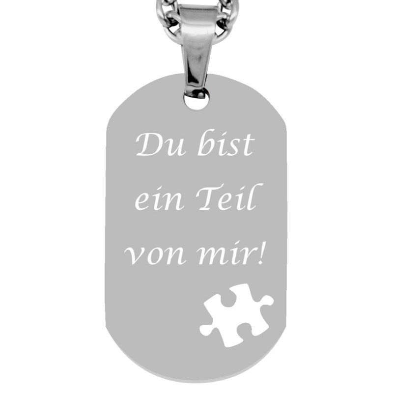 Bild von   kettenanhaenger dogtag puzzljpg | fotogeschenkideende 🎀 Geschenke mit eigenem Foto Motiv o Text