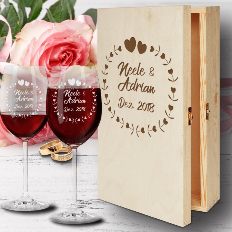 Bild von   rotweinglaeser zur hochzeit hpng | fotogeschenkideende 🎀 Geschenke mit eigenem Foto Motiv o Text