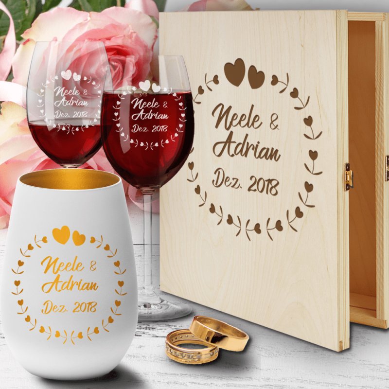 Bild von   geschenkbox aus holz zur hochzpng | fotogeschenkideende 🎀 Geschenke mit eigenem Foto Motiv o Text