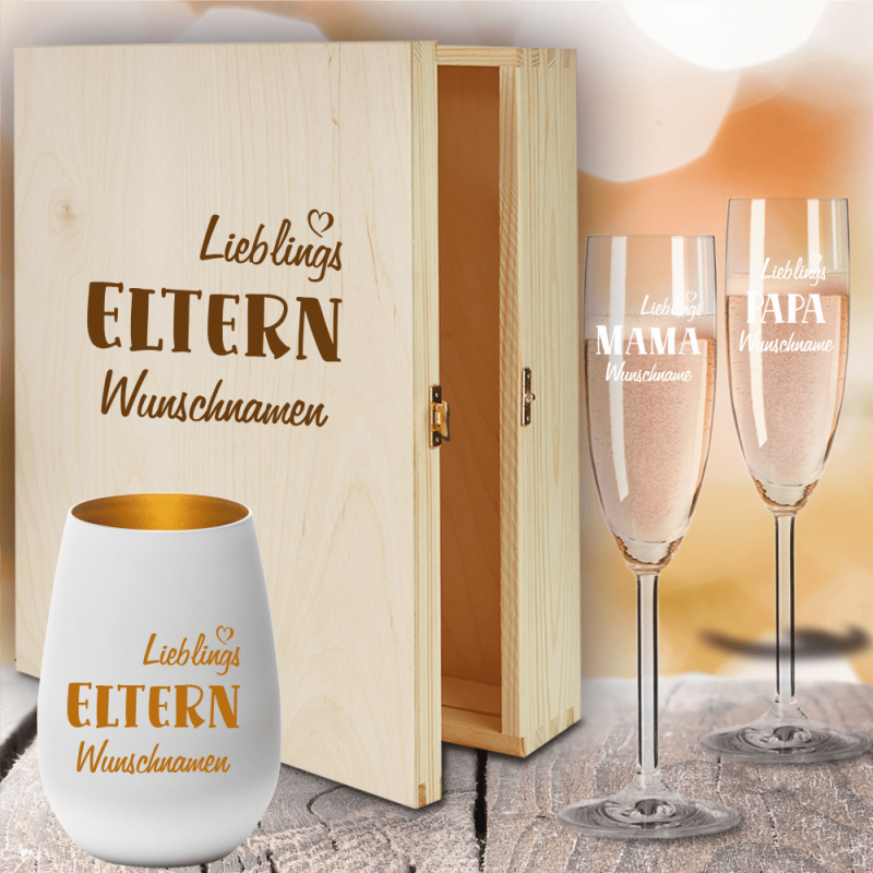 Bild von   geschenkbox sektglaeser von lepng | fotogeschenkideende 🎀 Geschenke mit eigenem Foto Motiv o Text