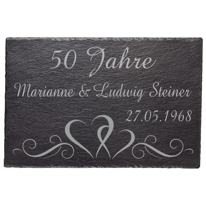 Bild von   schiefertafel zur goldenen hocjpg | fotogeschenkideende 🎀 Geschenke mit eigenem Foto Motiv o Text