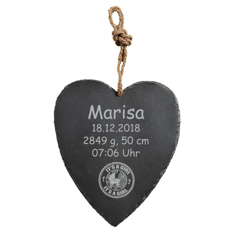 Bild von   herz schiefertafel zur geburtjpg | fotogeschenkideende 🎀 Geschenke mit eigenem Foto Motiv o Text