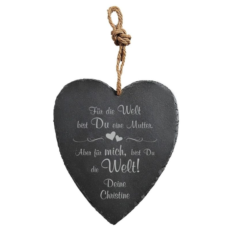 Bild von   herz schiefertafel mit gravurjpg | fotogeschenkideende 🎀 Geschenke mit eigenem Foto Motiv o Text