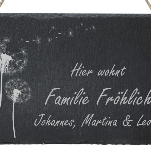 Bild von   haustuerschild schiefer mit najpg | fotogeschenkideende 🎀 Geschenke mit eigenem Foto Motiv o Text