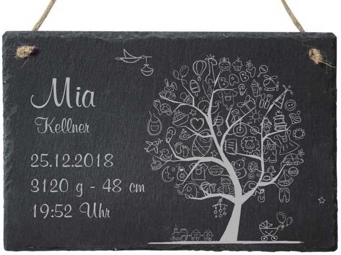 Bild von   dekoschild schiefer mit namenjpg | fotogeschenkideende 🎀 Geschenke mit eigenem Foto Motiv o Text