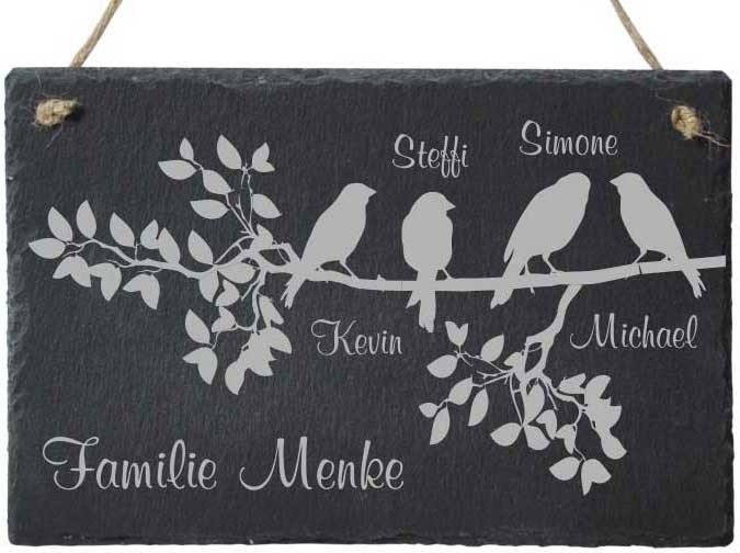 Bild von   tuerschild schiefer mit gravurjpg | fotogeschenkideende 🎀 Geschenke mit eigenem Foto Motiv o Text