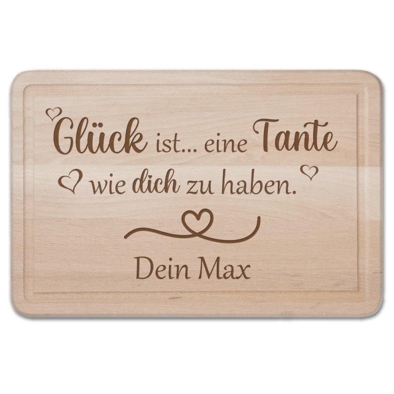 Bild von   schneidebrett glueck ist einepng | fotogeschenkideende 🎀 Geschenke mit eigenem Foto Motiv o Text